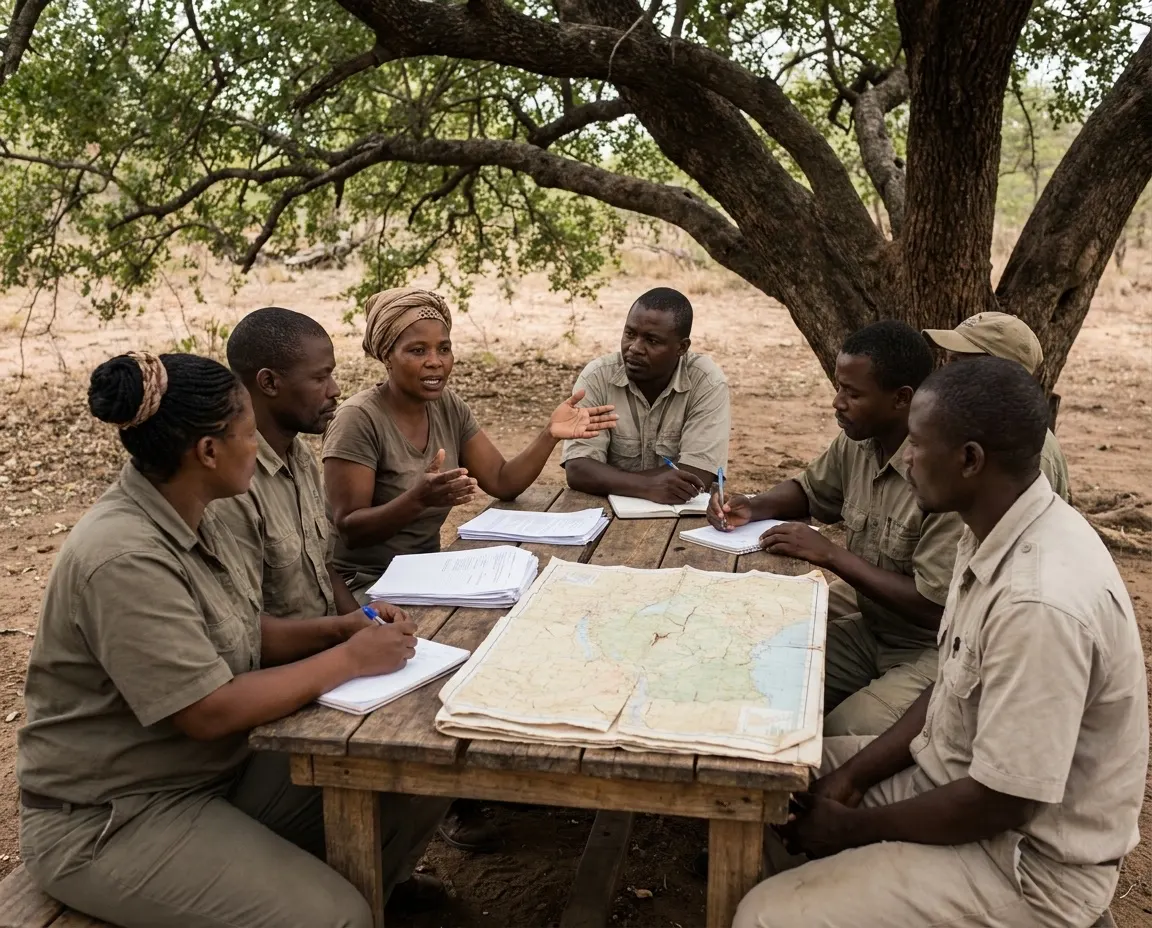 Community leaders steering a local conservation initiative